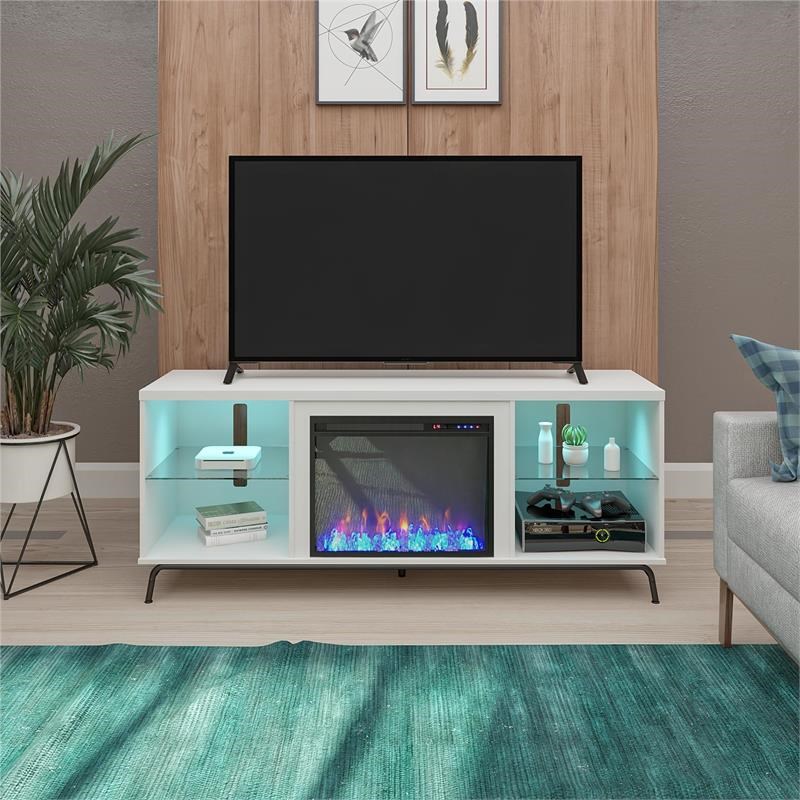Ameriwood Home Melbourne Fireplace TV Stand for TVs up to 70