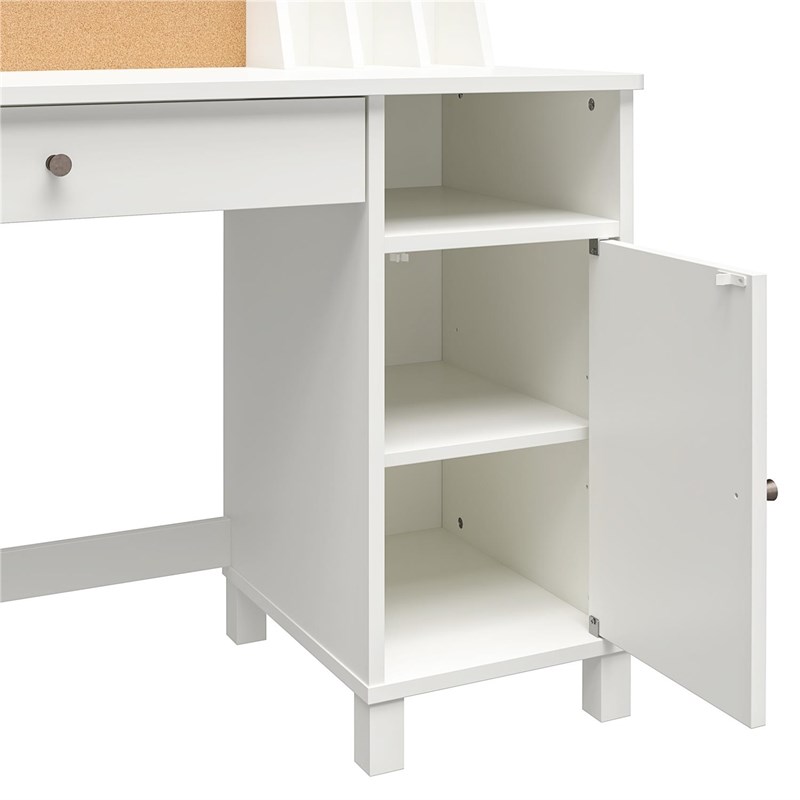 Ameriwood Home Abigail Kids Desk with Chair in White
