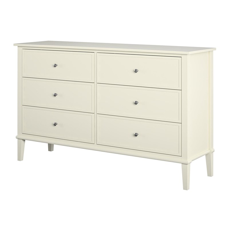 Ameriwood Home Franklin 6 Drawer Dresser In Soft White 6228013com