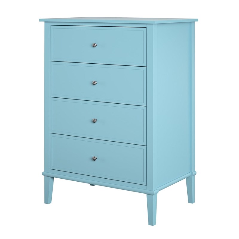 Ameriwood Home Franklin 4 Drawer Dresser in Blue