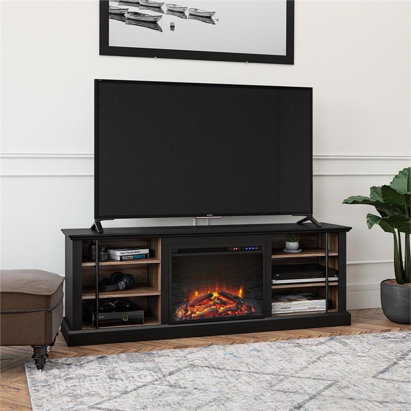 Ameriwood Home Hoffman Fireplace TV Stand for TVs up to 70