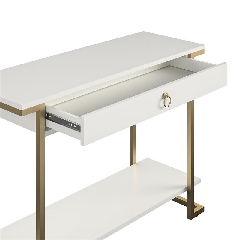 CosmoLiving by Cosmopolitan Camila Console Table in White