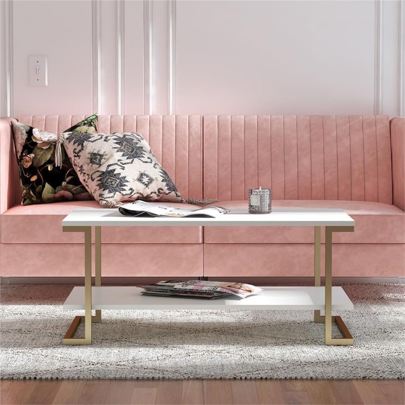 CosmoLiving by Cosmopolitan Camila Coffee Table in White