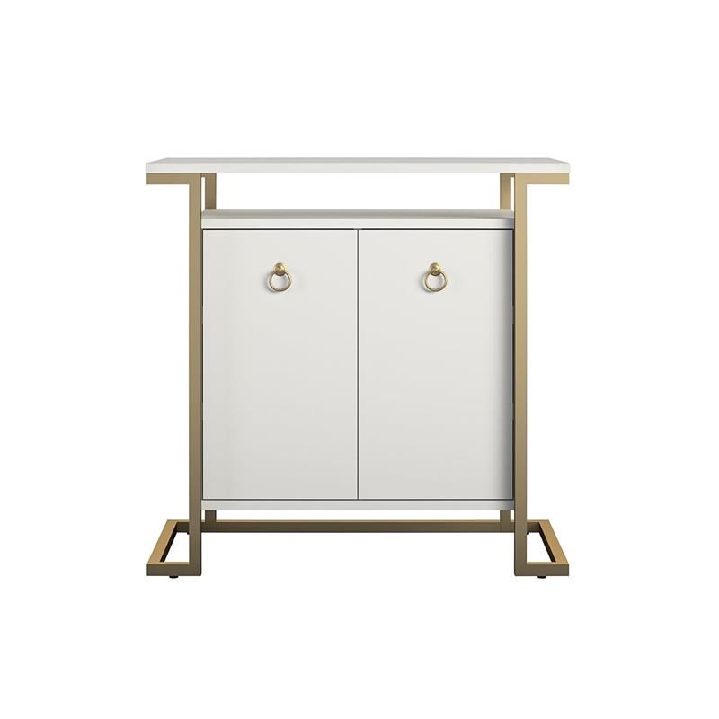 CosmoLiving by Cosmopolitan Camila Bar Cabinet in White