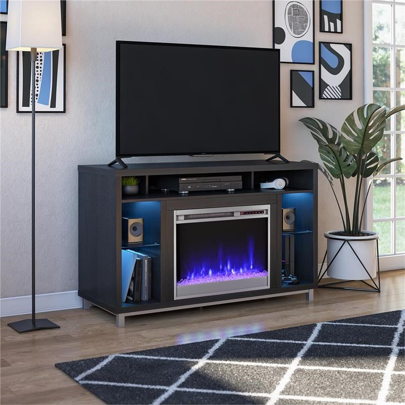 Ameriwood Home Lumina Fireplace TV Stand for TVs up to 48