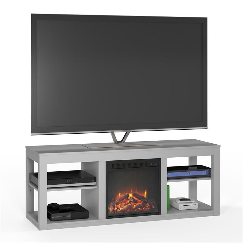 Ameriwood Home Parsons Electric Fireplace TV Stand for TVs up to 65