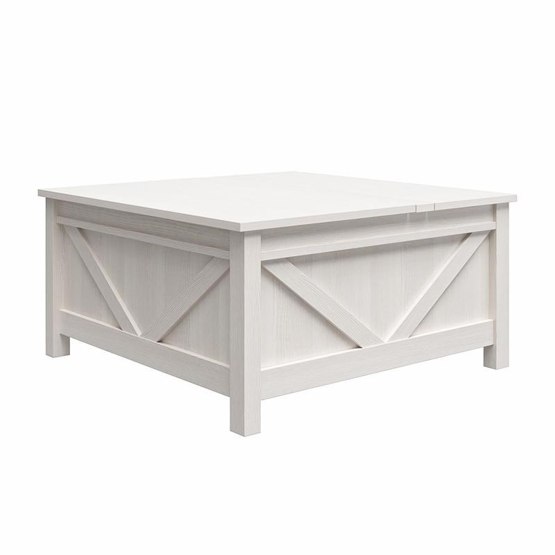 Ameriwood Home Farmington Lift-Top Coffee Table in Ivory Pine