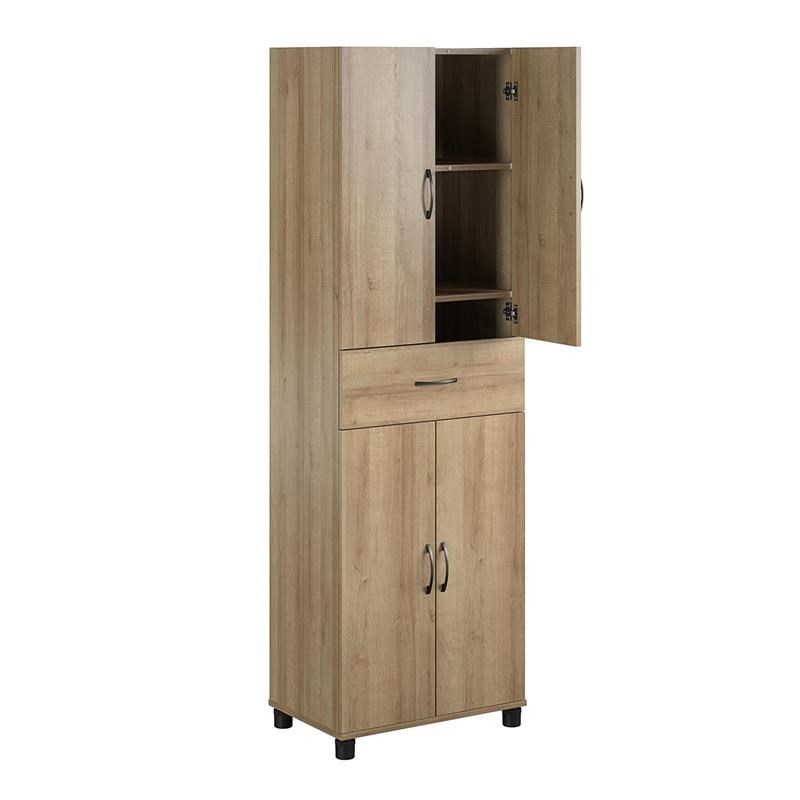 SystemBuild Lory Storage Cabinet with Drawer in Natural