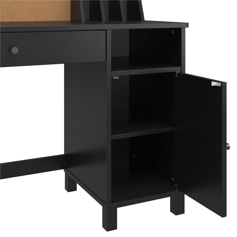 Ameriwood Home Abigail Kids Desk with Chair in Black