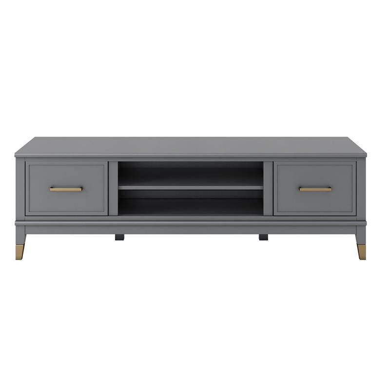 CosmoLiving by Cosmopolitan Westerleigh TV Stand in Graphite Gray