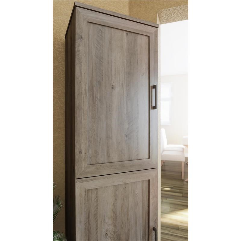 Systembuild Evolution Dwyer 2 Door Kitchen Pantry Cabinet in Gray Oak