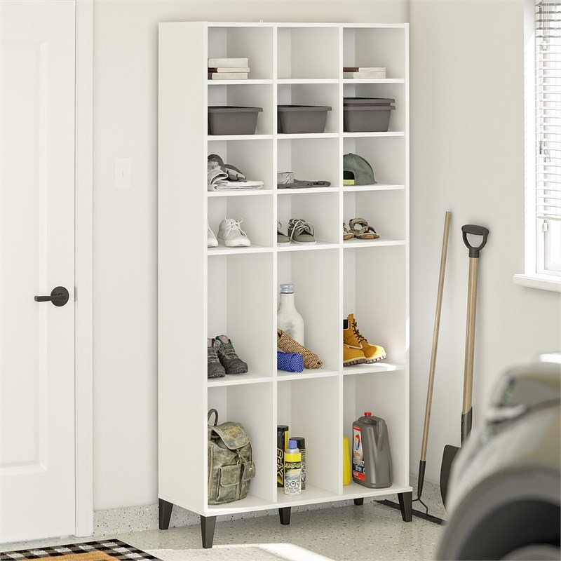 Systembuild Evolution Flex Athletic Shoe Storage in White