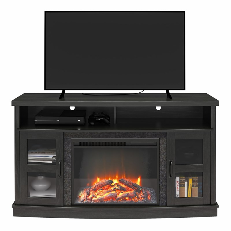 Ameriwood Home Barrow Creek Fireplace Console for TVs up to 60