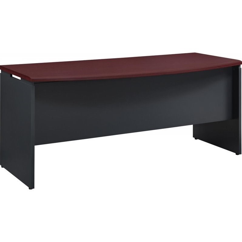 Altra Furniture Pursuit Executive Desk in Cherry and Gray