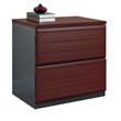 Altra Furniture Pursuit 2 Drawer File Cabinet in Cherry and Gray
