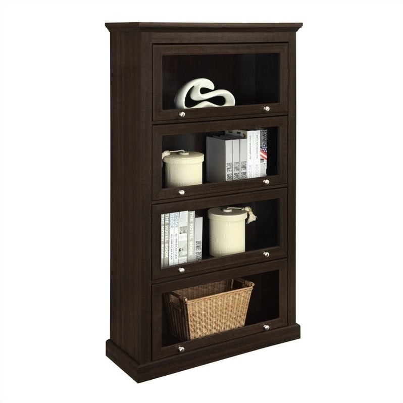 Altra Furniture Barrister 4 Shelf Bookcase in Espresso Finish