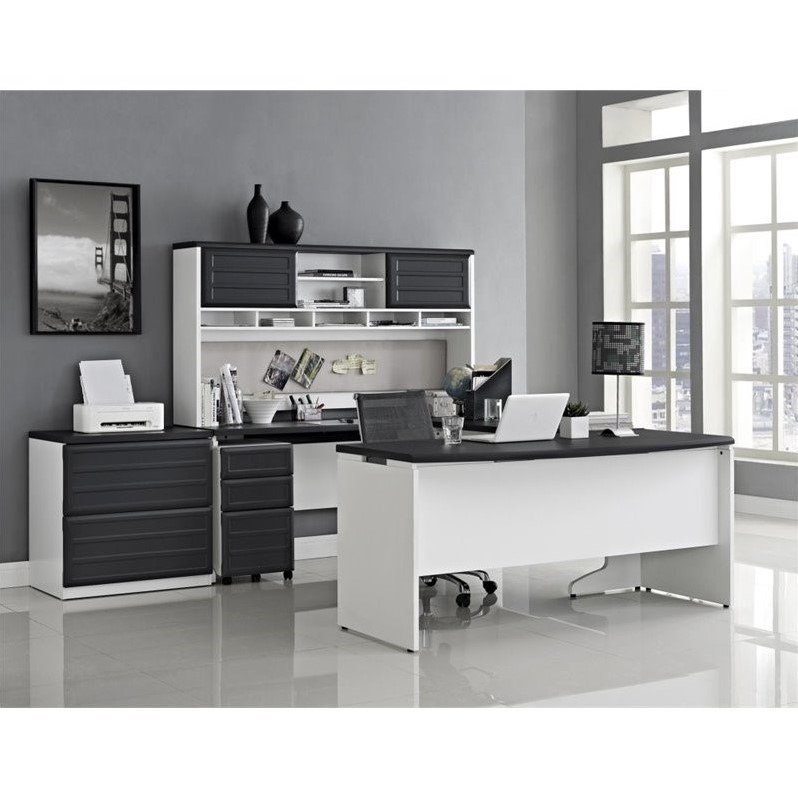 Altra Furniture Pursuit Credenza White and in Gray
