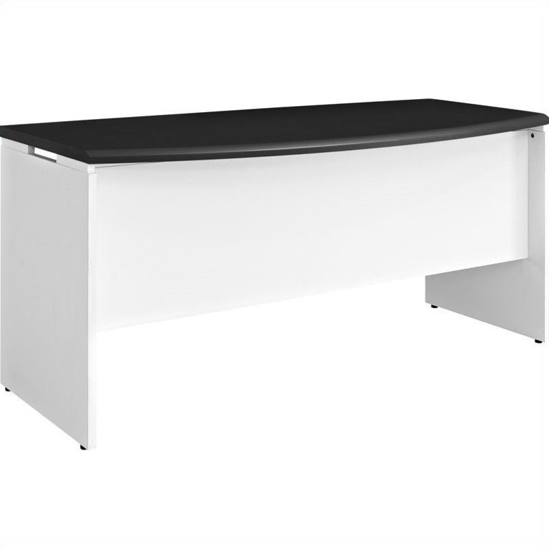 Altra Furniture Pursuit Executive Office Desk in White and Gray
