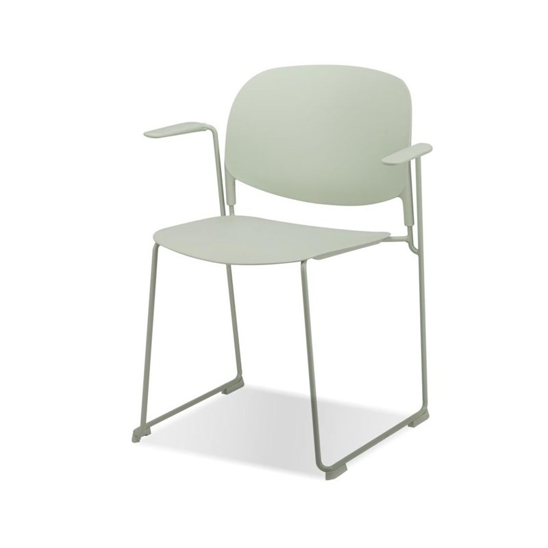Mobital Pringle Stackable Arm Chair Matcha- Matcha Legs Set Of 4