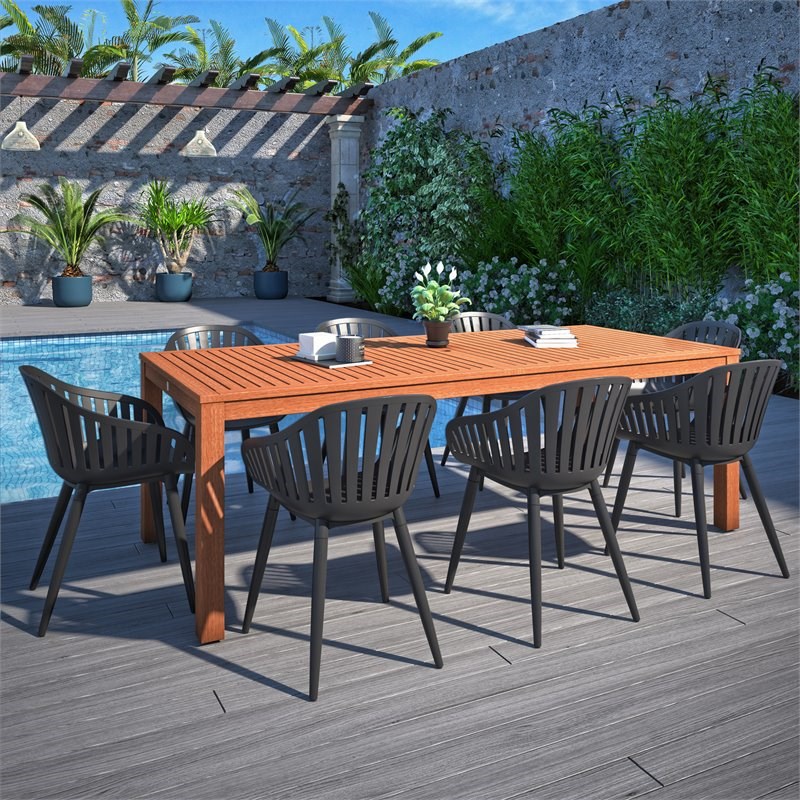 International Home Miami Corp Amazonia 9Piece Patio Dining Set in