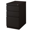 Hirsh 23-in Deep Mobile Pedestal 3-Drawer Box/Box/File. Full Width Pull. Black