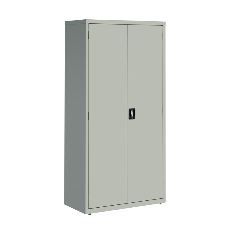 Hirsh Metal Storage Cabinet with 4 Shelves 18Dx36Wx72H Light Gray
