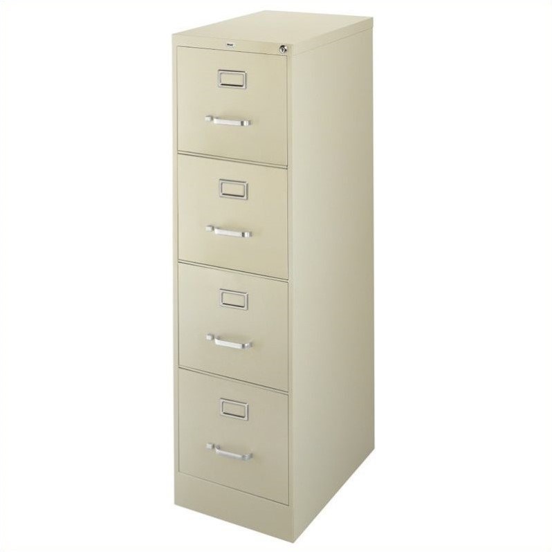 2500 Series 2 Piece Value Pack 4 Drawer Filing Cabinet in Black and Putty