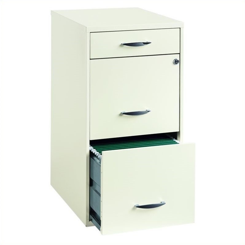 2 Piece Value Pack 4 and 3 Drawer File Cabinet in Black and White 
