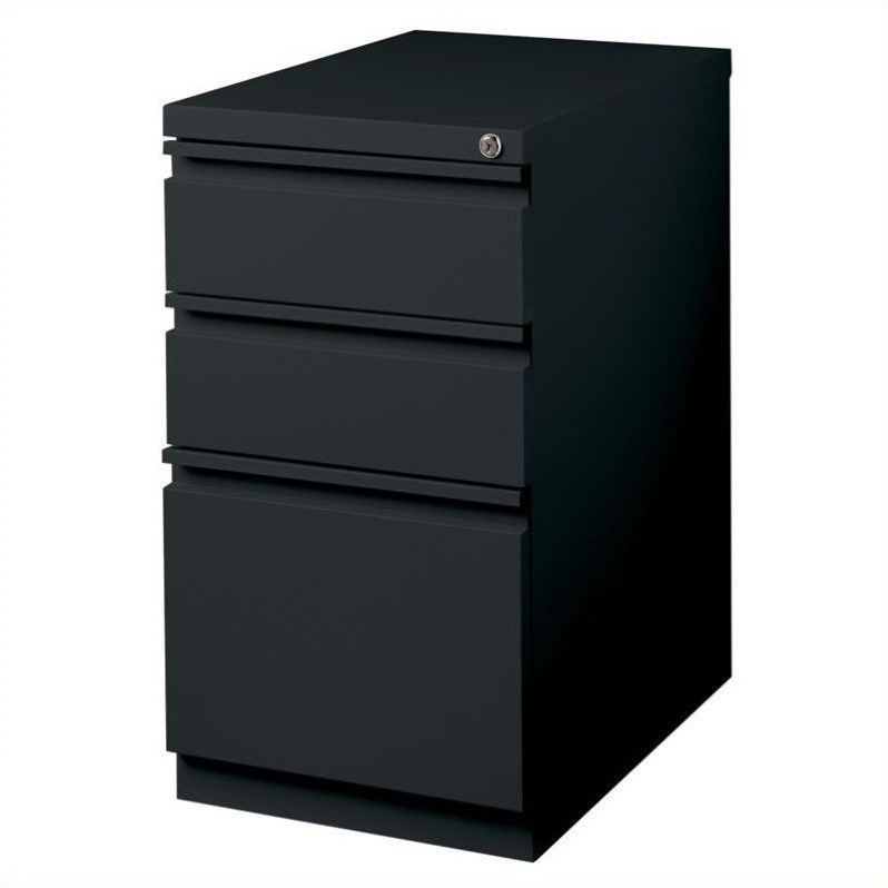 2 Piece Value Pack 3 Drawer Black and 2 Drawer Charcoal Filing Cabinet