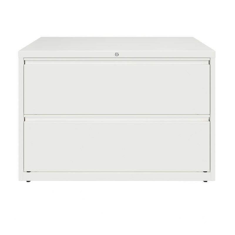 Hirsh 42-in Wide HL10000 Series 2 Drawer Metal Lateral File Cabinet White