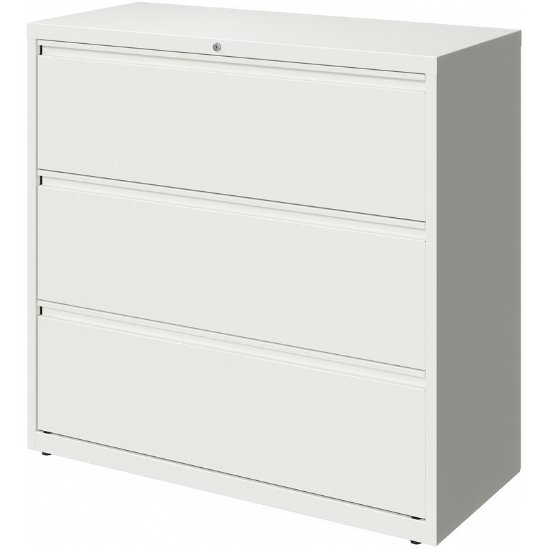 Hirsh 42in Wide HL10000 Series 3 Drawer Metal Lateral File