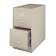 Hirsh 26.5-in Deep Metal 2 Drawer Letter Width Vertical File Cabinet Putty