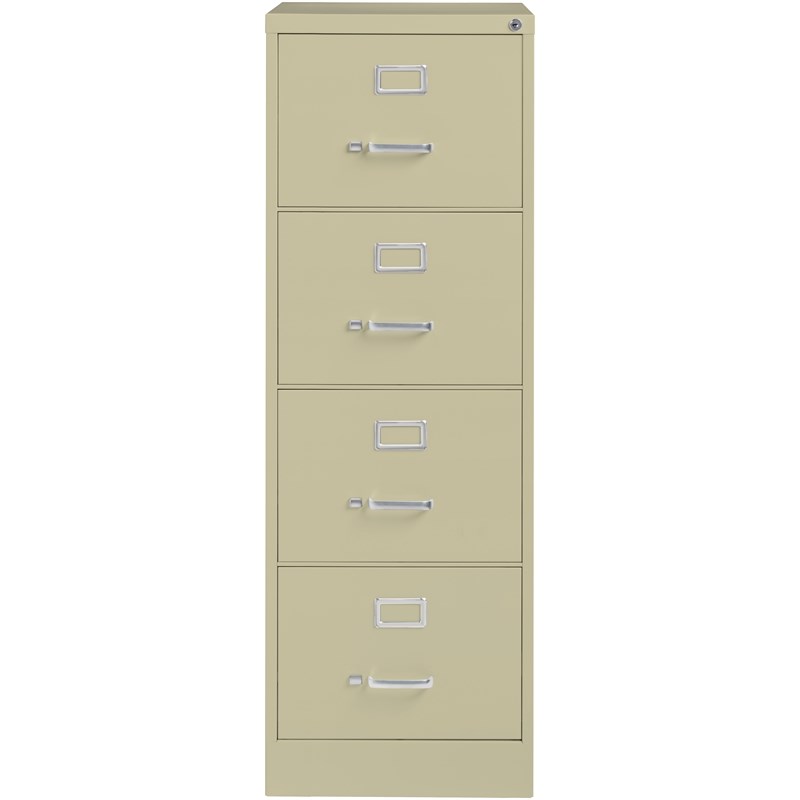 Hirsh 26.5-in Deep Metal 4 Drawer Legal Width Vertical File Cabinet in Beige