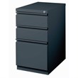 Hirsh 20-inch Deep Metal Mobile Pedestal File 3-Drawer Box/Box/File. Charcoal