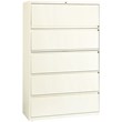 Hirsh 42-in Wide HL10000 Series Metal 5 Drawer Lateral File Cabinet Off White