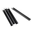 Hirsh Lateral Front to Back Metal Rail Kit 4-pack Platinum Gray