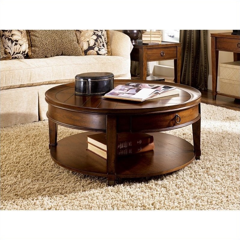 Hammary Sunset Valley Cocktail Table in Rich Mahogany | Homesquare