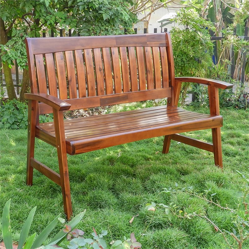 Highland Acacia 4-Foot Garden Bench