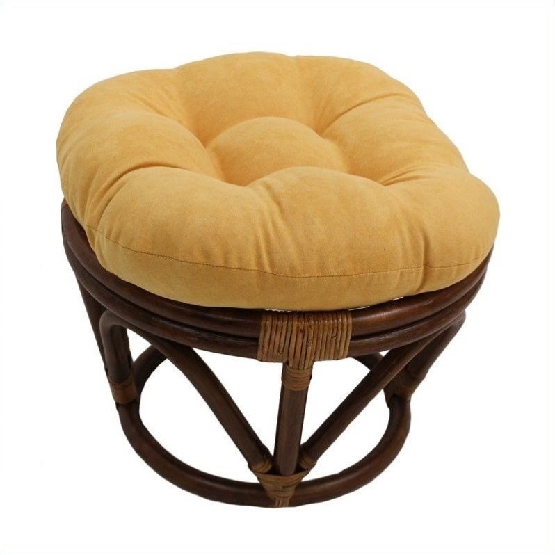 rattan papasan footstool