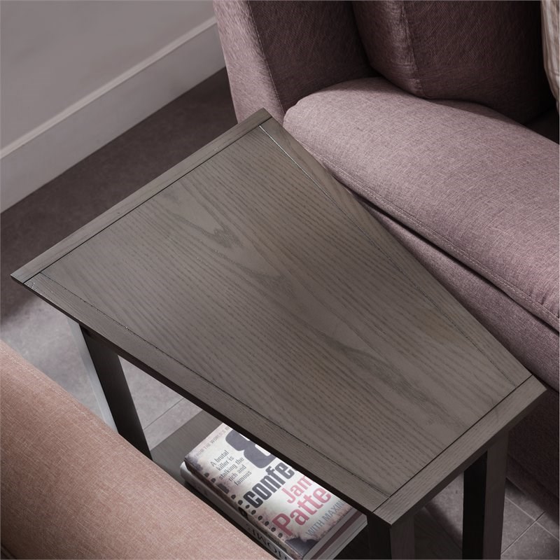 Leick Furniture Favorite Finds Smoke Gray Recliner Wedge Table