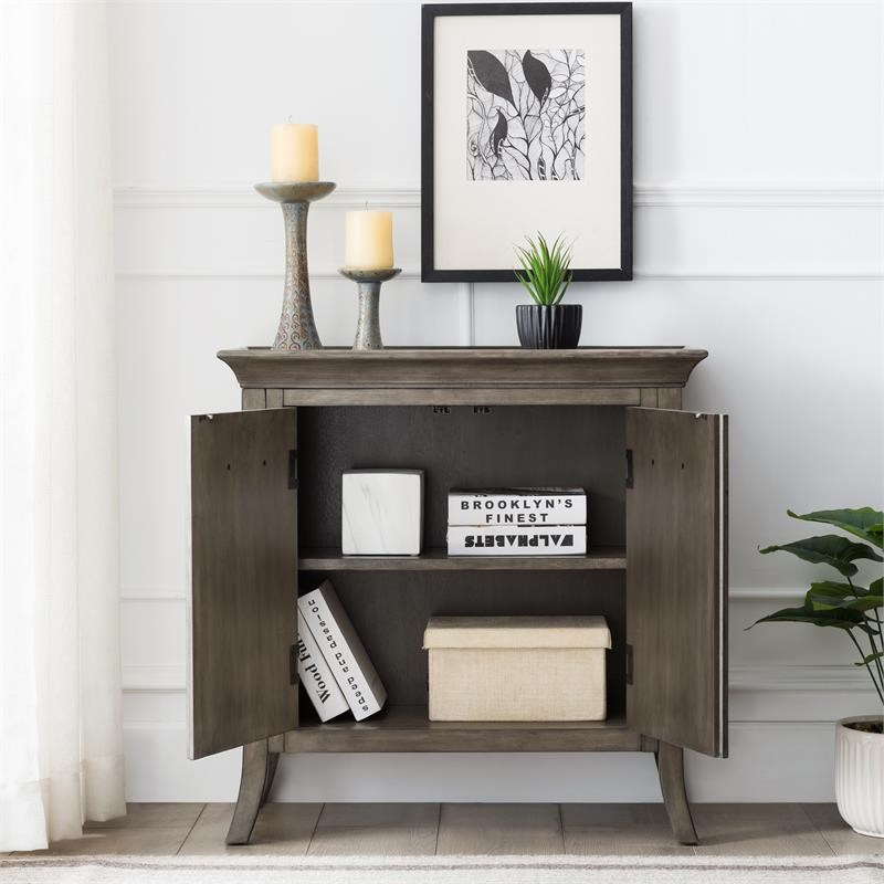 leick home favorite finds traditional tray edge foyer in smoke