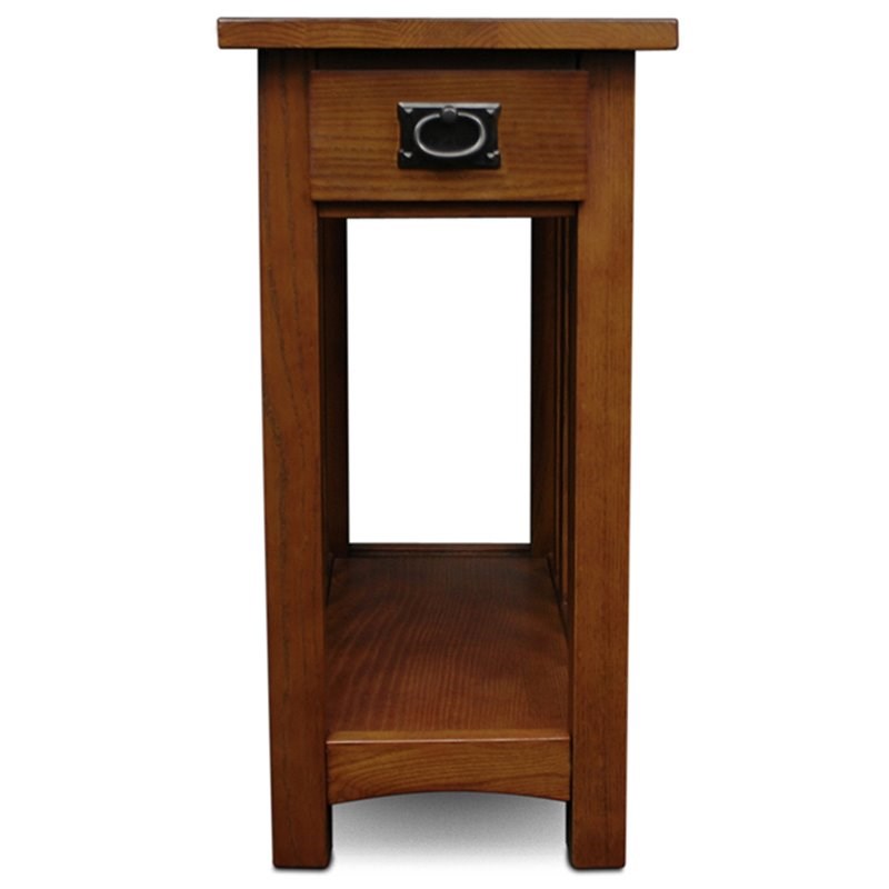 Leick Furniture Mission End Table in Medium Oak