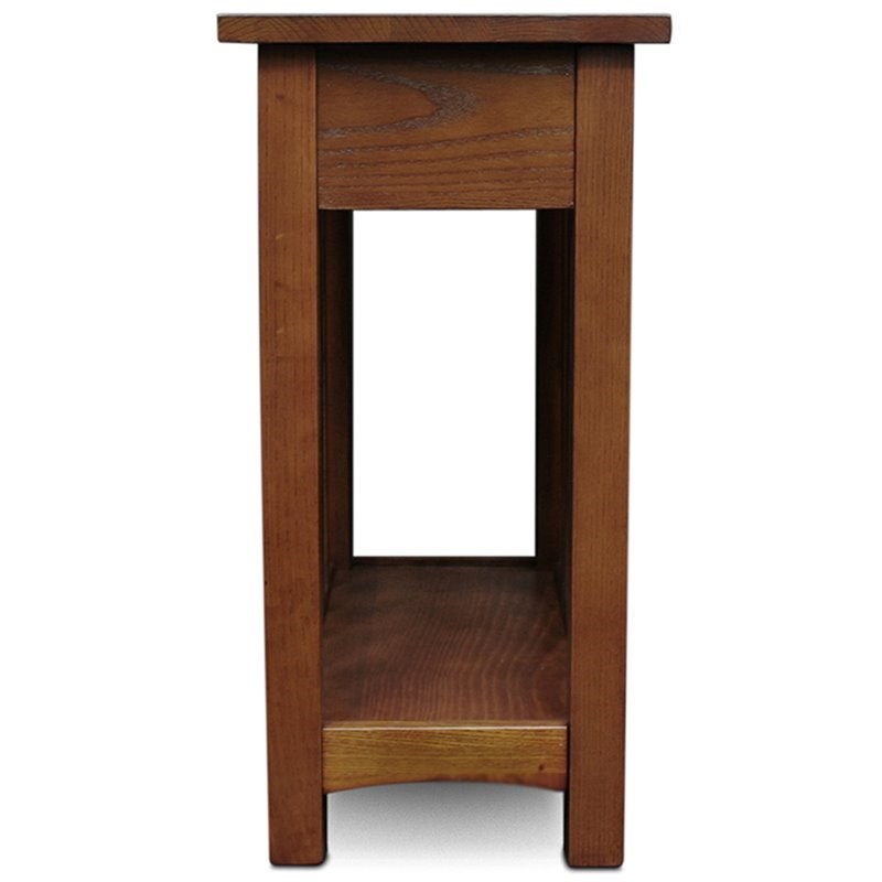 Leick Furniture Mission End Table in Medium Oak
