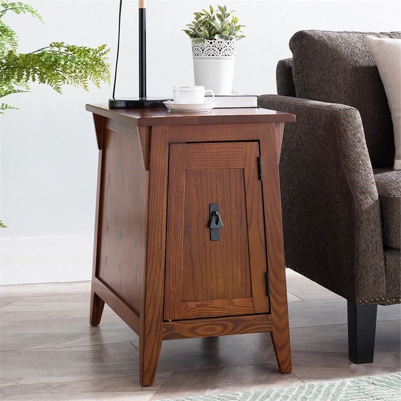 Leick Furniture Favorite Finds Mission Wood End Table in Brown