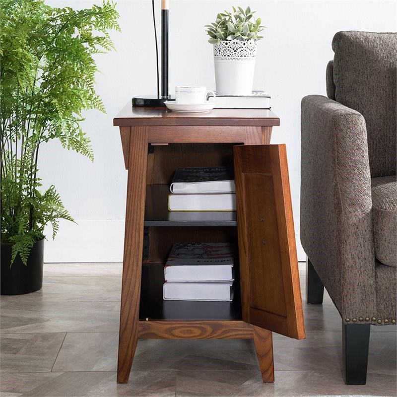 Leick Furniture Favorite Finds Mission Wood End Table in Brown