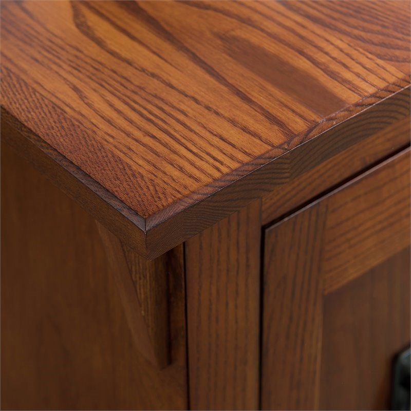 Leick Furniture Favorite Finds Mission Wood End Table in Brown