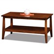 Leick Delton Small Solid Wood Coffee Table in Sienna