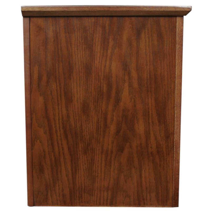 leick furniture mission 60" tv stand in medium oak - 82360