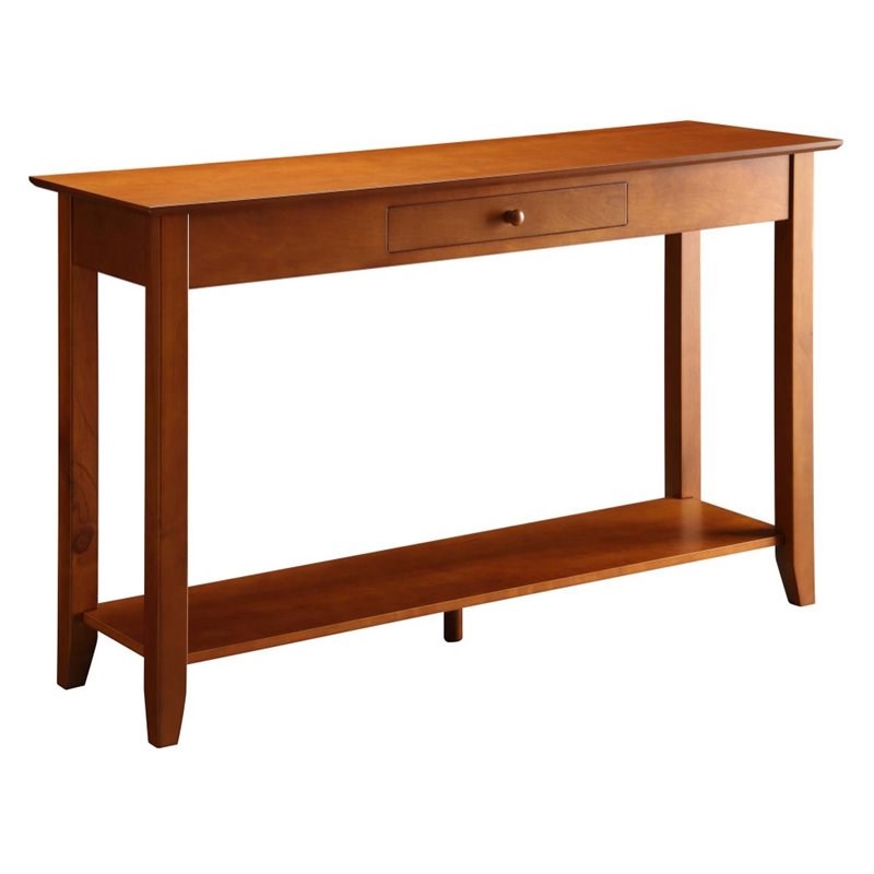 Convenience Concepts American Heritage Console Table in Cherry Wood Finish