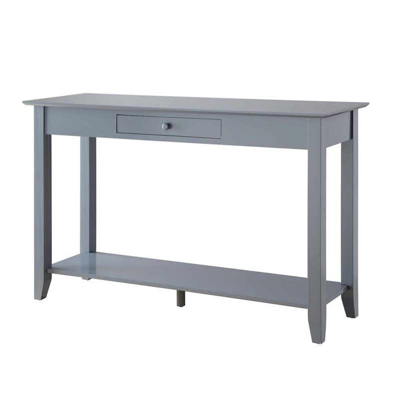 Convenience Concepts American Heritage Console Table in Gray Wood Finish